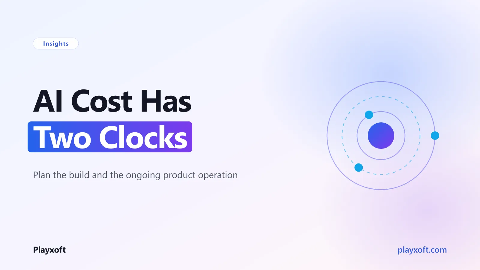 Layered view of build work and recurring AI product costs