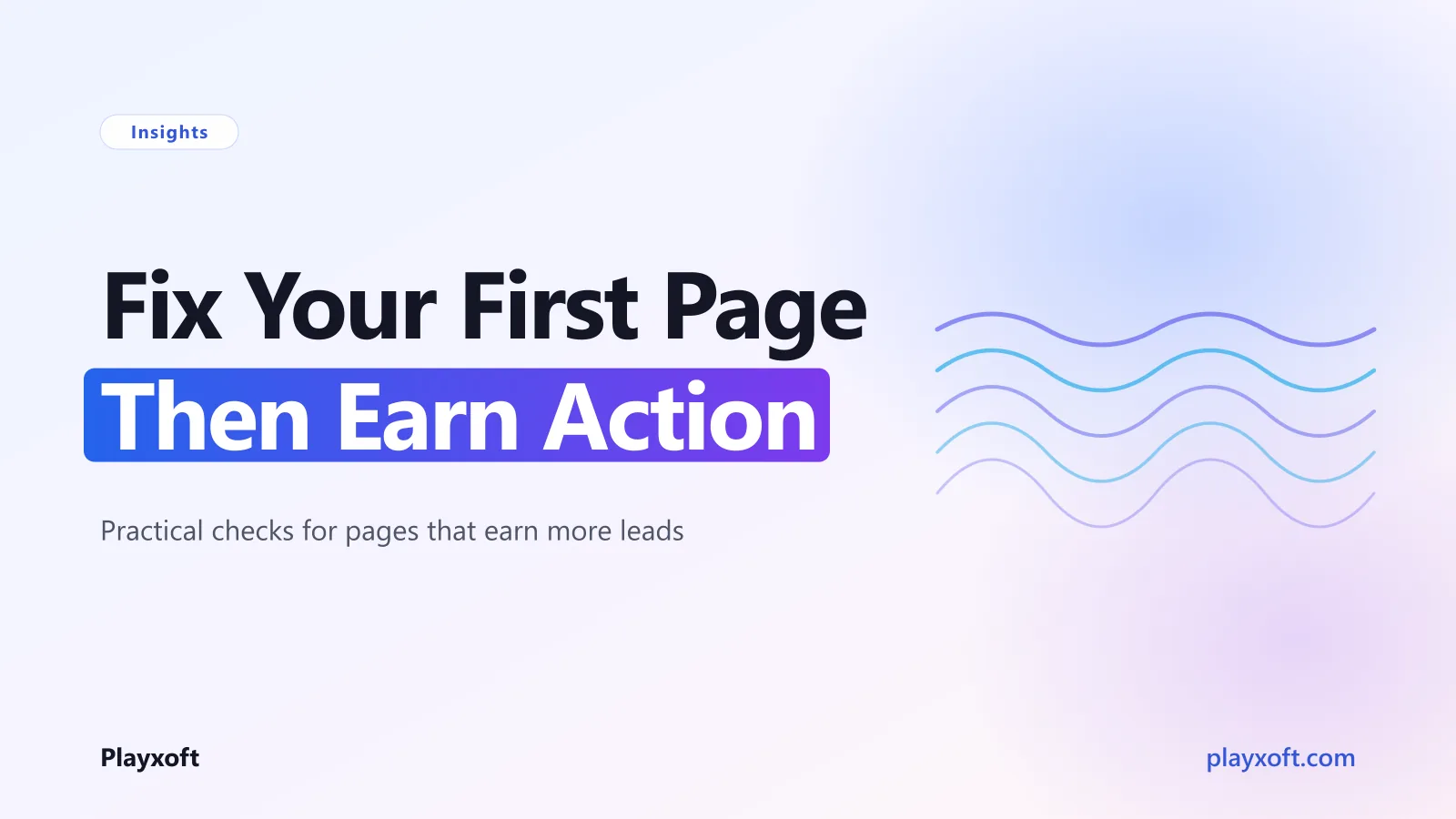 Website conversion audit diagram with clear message action and trust checks