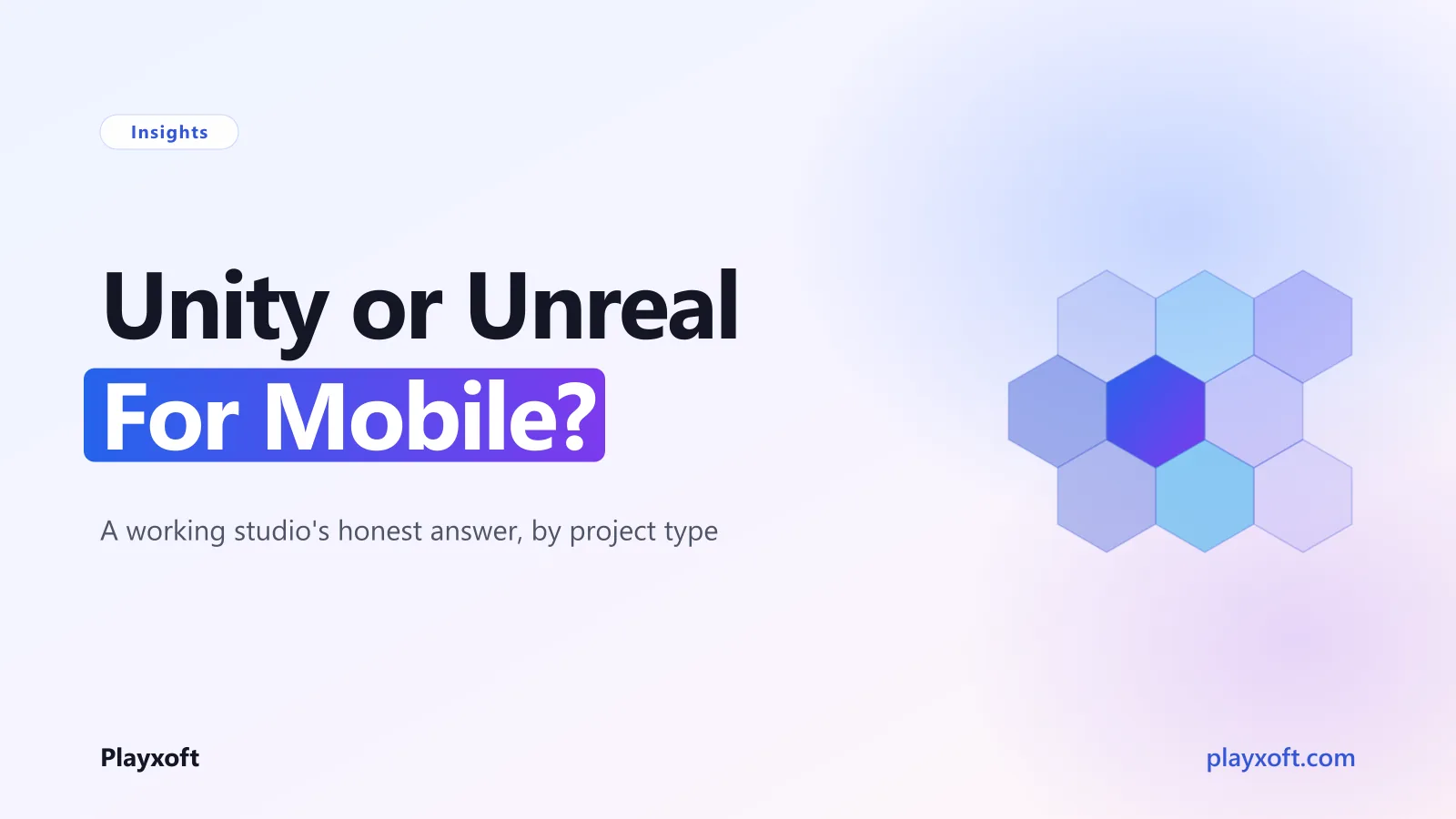Two mobile game engines compared across build size, performance and iteration speed