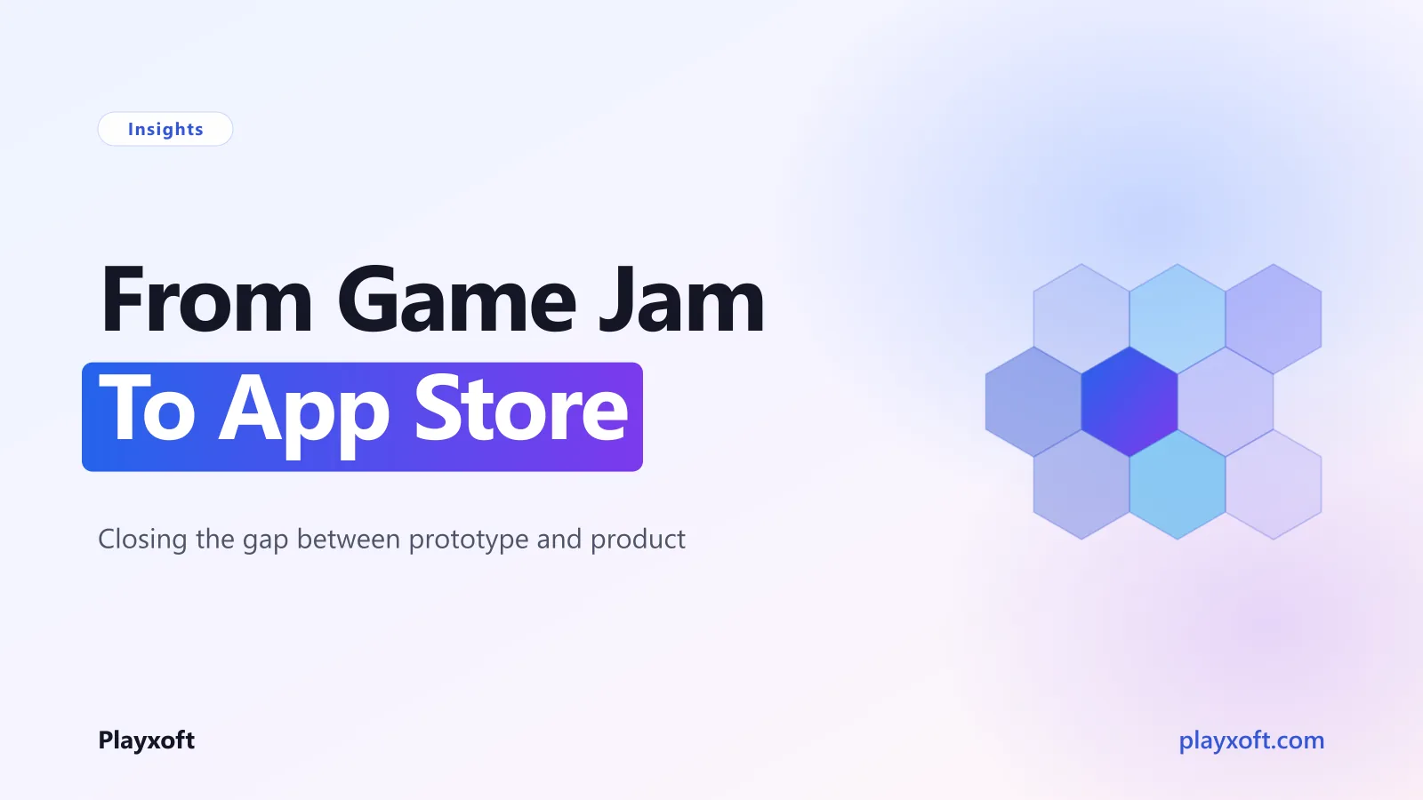 A game prototype progressing through polish, compliance and store submission to launch