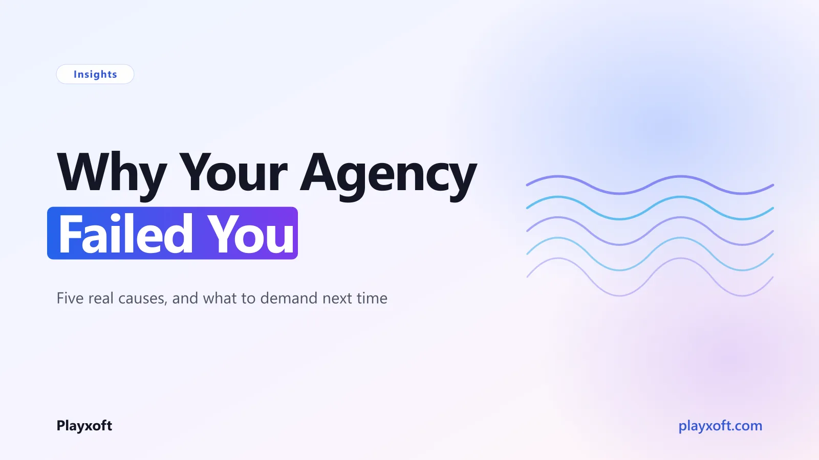Five common causes of failed agency projects mapped against their preventions